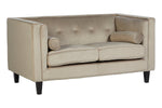 Felisa Two Seater Mink Velvet Sofa - Bargainia.com - 