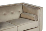 Felisa Two Seater Mink Velvet Sofa - Bargainia.com - 
