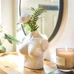 Female Silhouette Torso Vase - 20cm - Assorted Colours - Bargainia.com - 