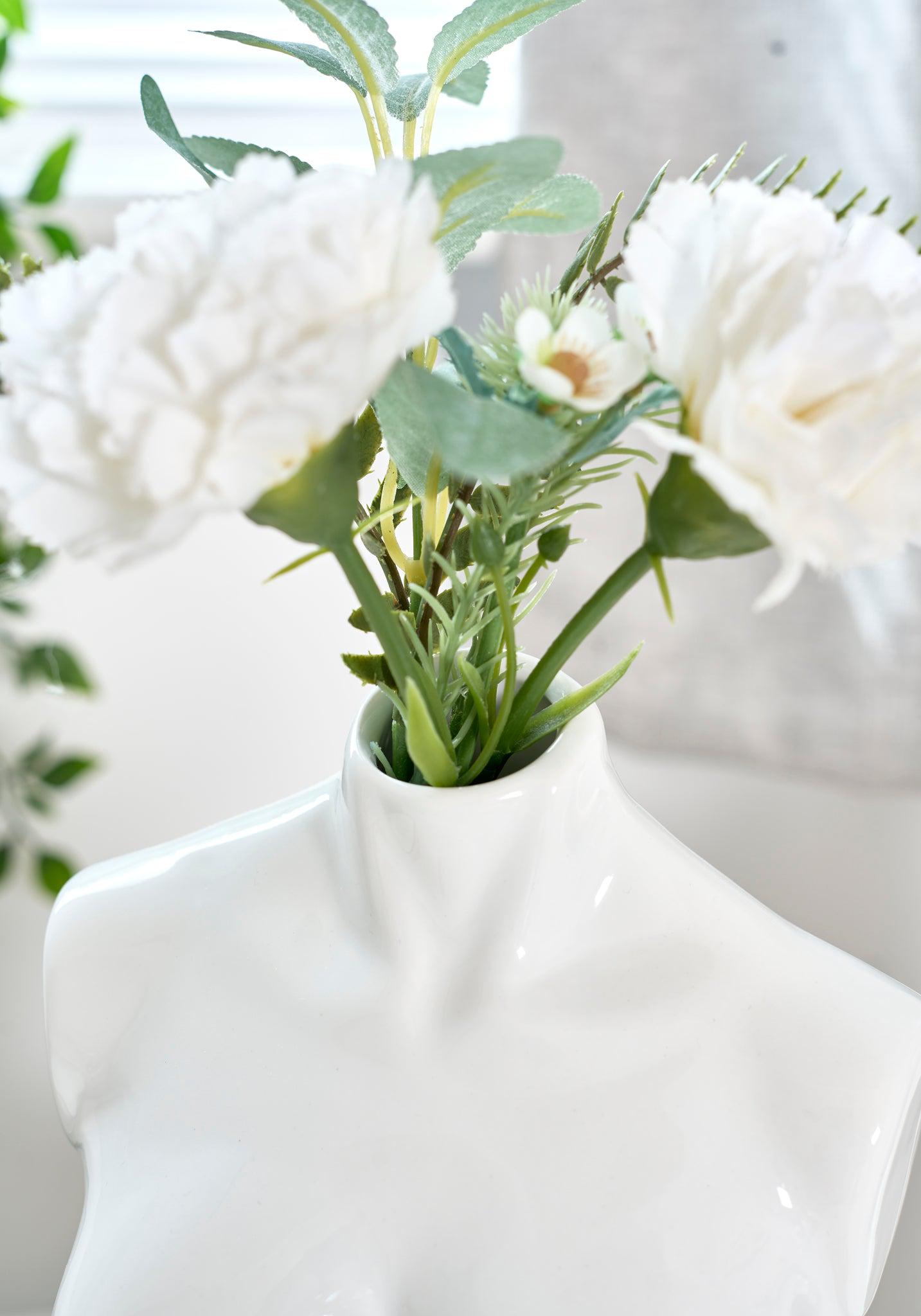 Female Silhouette Torso Vase - 20cm - Assorted Colours Vase Clearance