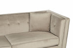 Ferris 3 Seat Mink Velvet Sofa - Bargainia.com - 