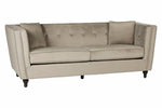 Ferris 3 Seat Mink Velvet Sofa - Bargainia.com - 