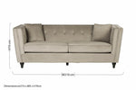 Ferris 3 Seat Mink Velvet Sofa - Bargainia.com - 