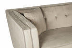 Ferris 3 Seat Mink Velvet Sofa - Bargainia.com - 