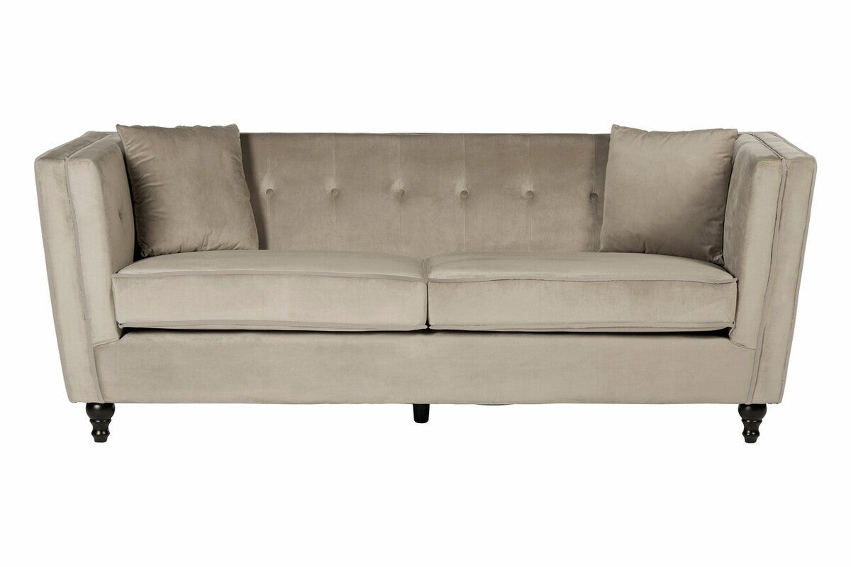 Ferris 3 Seat Mink Velvet Sofa - Bargainia.com - 