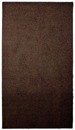 Fiji Chocolate Brown Washable Solid Shaggy Rug - Bargainia.com - 