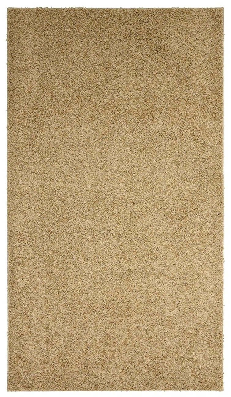 Fiji Latte Beige Washable Solid Shaggy Rug - Bargainia.com - 