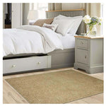 Fiji Latte Beige Washable Solid Shaggy Rug - Bargainia.com - 
