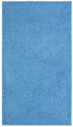 Fiji Sky Blue Washable Solid Shaggy Rug - Bargainia.com - 