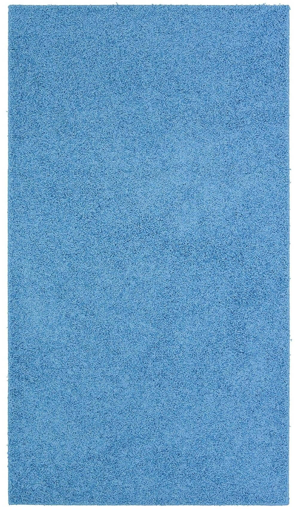 Fiji Sky Blue Washable Solid Shaggy Rug - Bargainia.com - 5056584514858 - FIJ001011