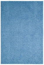 Fiji Sky Blue Washable Solid Shaggy Rug - Bargainia.com - 