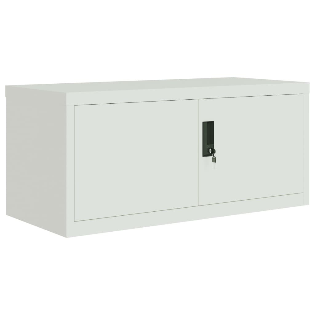 File Cabinet Light Grey 90x40x145 cm Steel - Bargainia.com - 