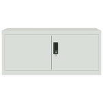 File Cabinet Light Grey 90x40x145 cm Steel - Bargainia.com - 