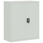 File Cabinet Light Grey 90x40x145 cm Steel - Bargainia.com - 