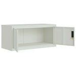 File Cabinet Light Grey 90x40x145 cm Steel - Bargainia.com - 