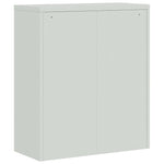 File Cabinet Light Grey 90x40x145 cm Steel - Bargainia.com - 