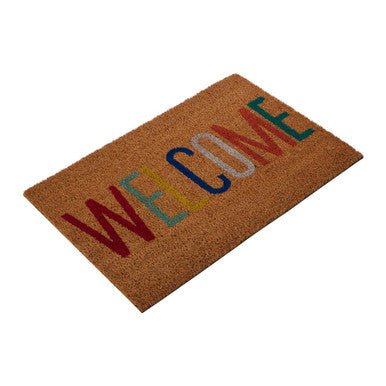 Filta Welcome Multicolour Coir Doormat - Bargainia.com - 5018705338552