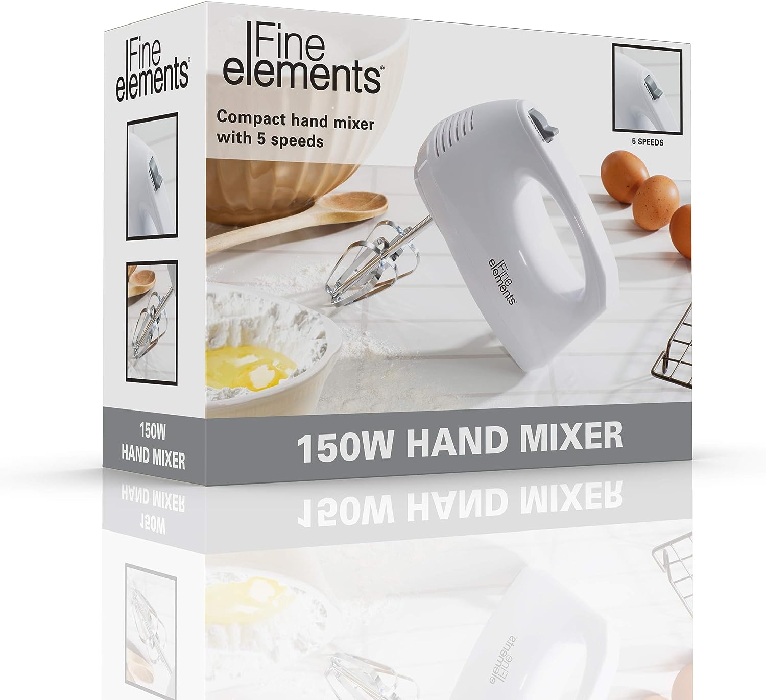 Fine Elements 150W Hand Mixer Kitchen Tools & Utensils Clearance