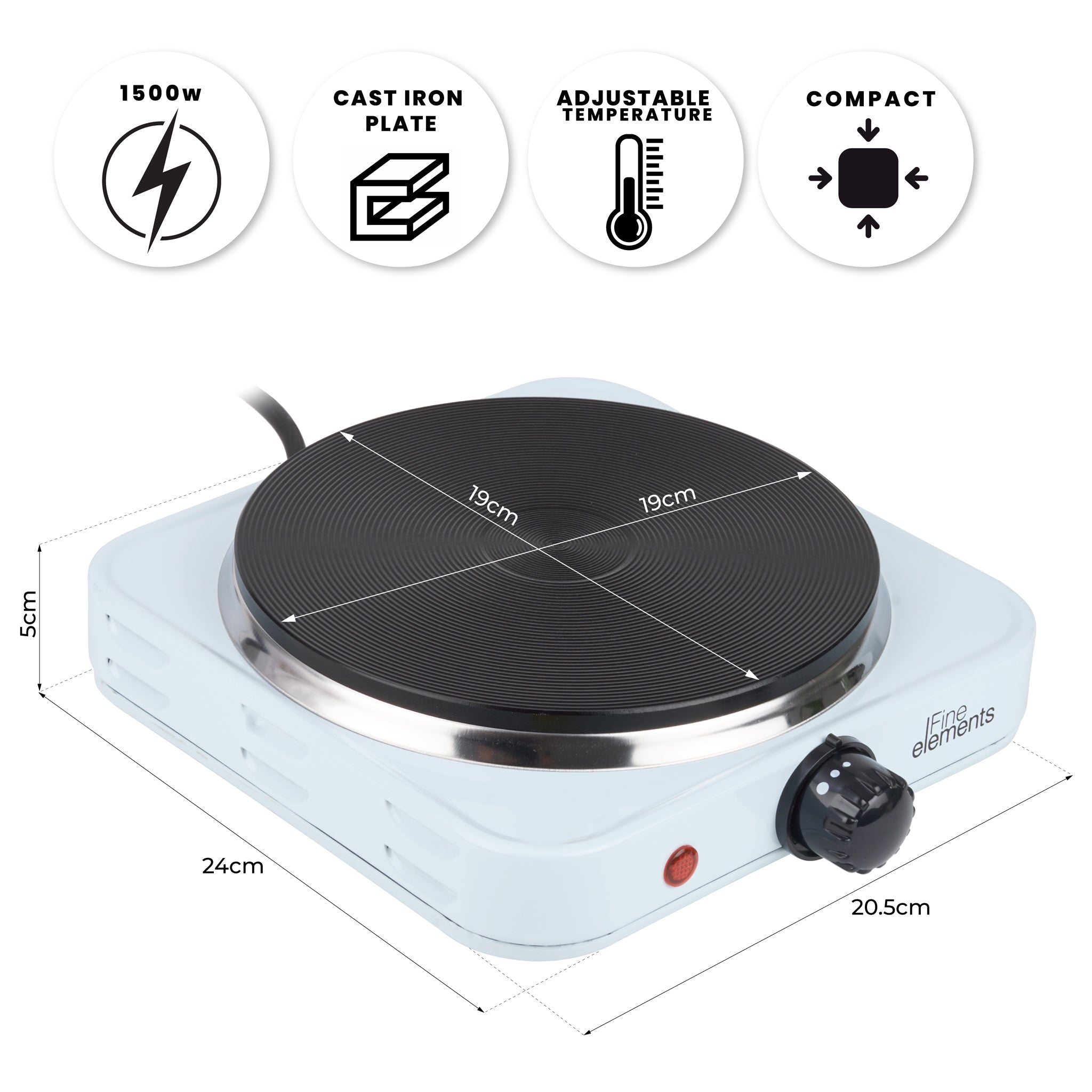 Fine Elements Single Hot Plate Cooking Clearance