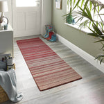 Fine Stripes Red Wool Rug - Bargainia.com - 
