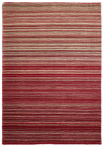 Fine Stripes Red Wool Rug - Bargainia.com - 