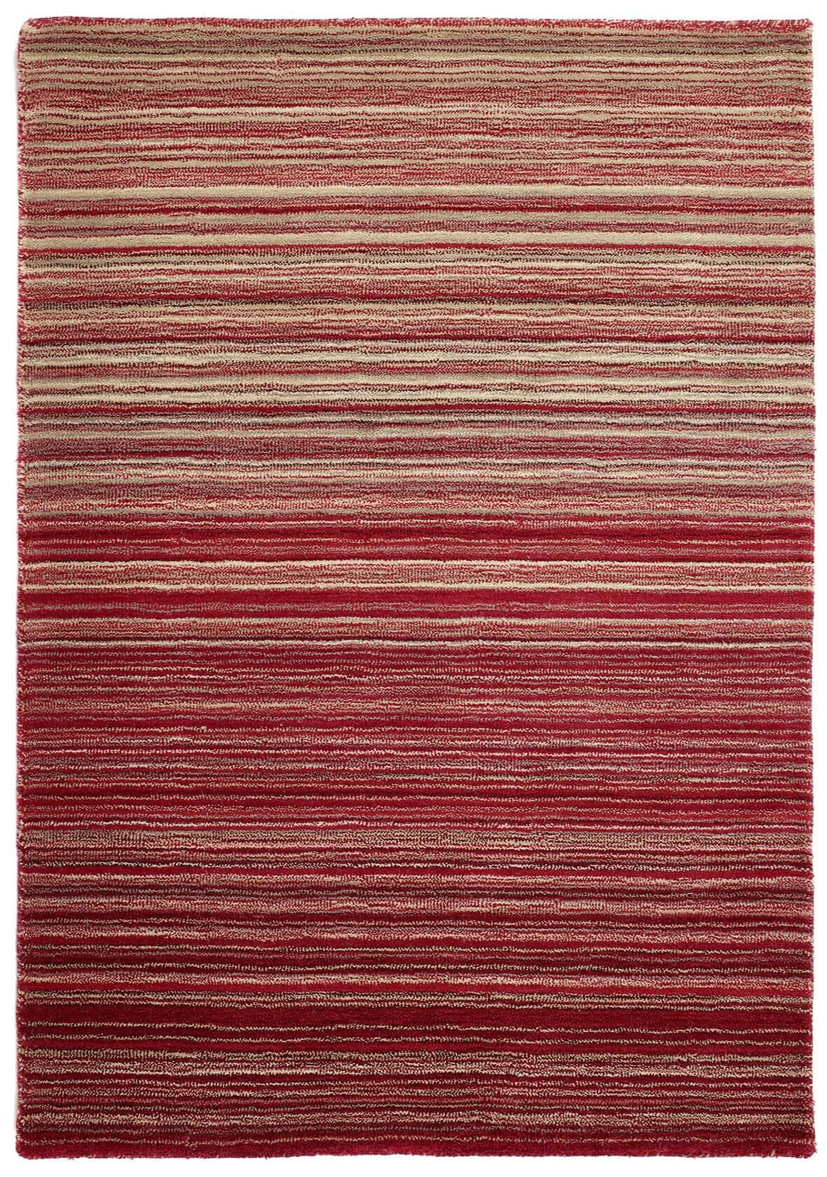 Fine Stripes Red Wool Rug - Bargainia.com - 5026134521889 - FINSTR_REDXXX_080X150