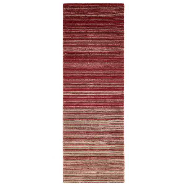 Fine Stripes Red Wool Rug - Bargainia.com - 