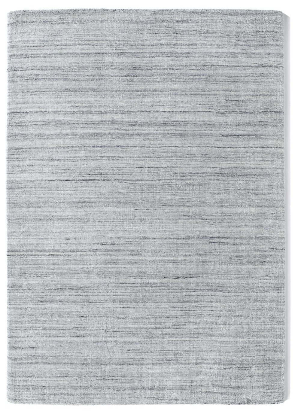 Fine Stripes Silver Grey Wool Rug - Bargainia.com - 5026134570658 - FINSTR_SILVER_080X150