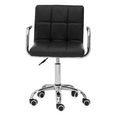 Finn Black Home Office Chair With Swivel Base - Bargainia.com - 5018705487403