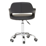 Fionna Black Home Office Chair with Curved Back - Bargainia.com - 5018705487380