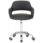 Fionna Black Home Office Chair with Curved Back - Bargainia.com - 5018705487380