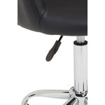 Fionna Black Home Office Chair with Curved Back - Bargainia.com - 5018705487380