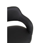 Fionna Black Home Office Chair with Curved Back - Bargainia.com - 5018705487380