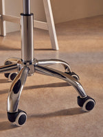 Fionna Black Home Office Chair with Curved Back - Bargainia.com - 5018705487380