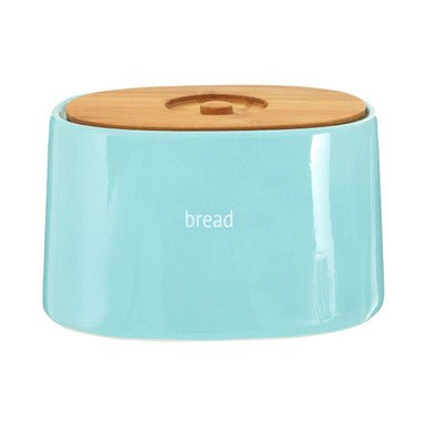 Fletcher Blue Ceramic Bread Bin - Bargainia.com - 5018705793184