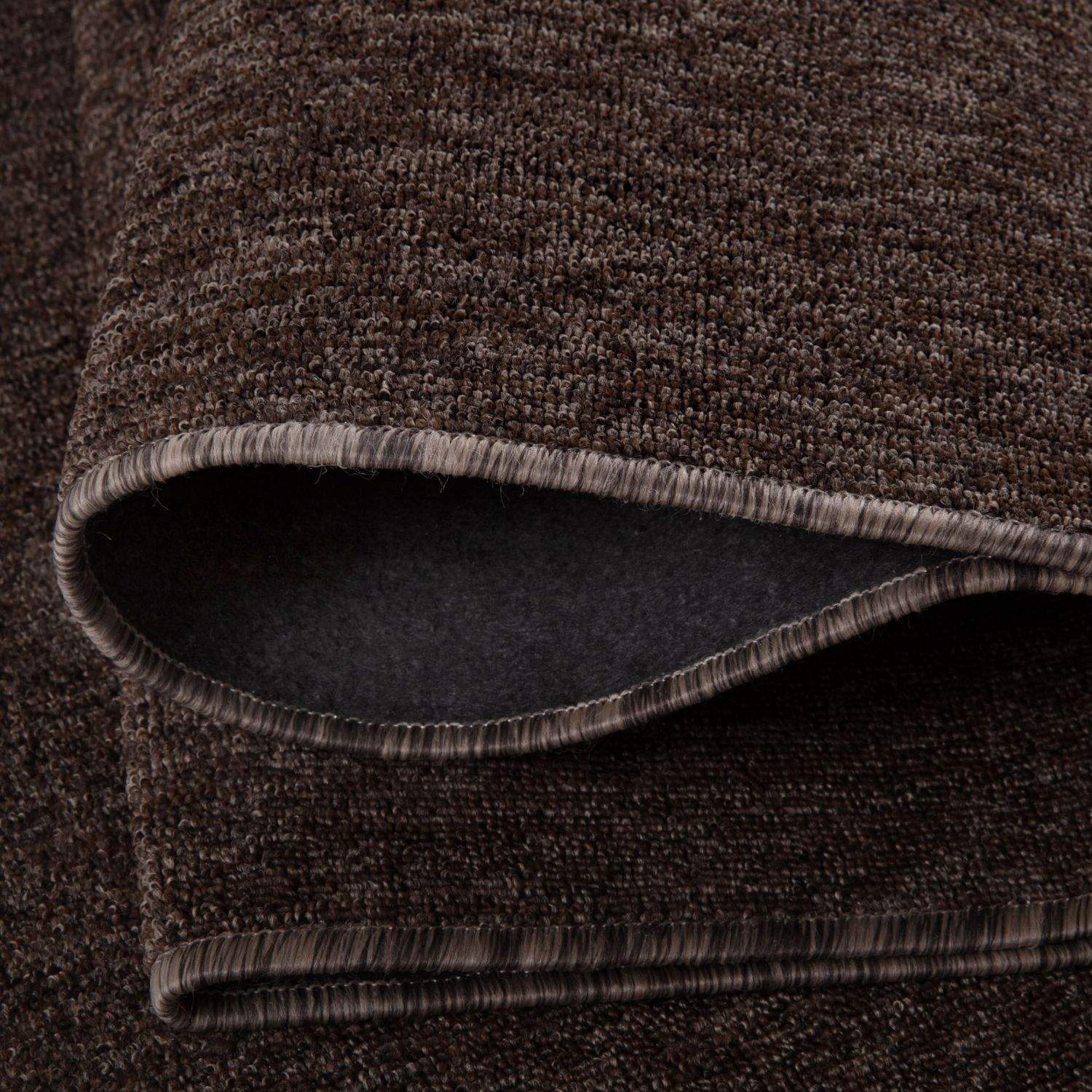 Flex Brown Low Pile Solid Rug - Bargainia.com - 