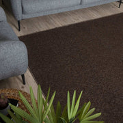 Flex Brown Low Pile Solid Rug - Bargainia.com - 5056584505016 - 3368