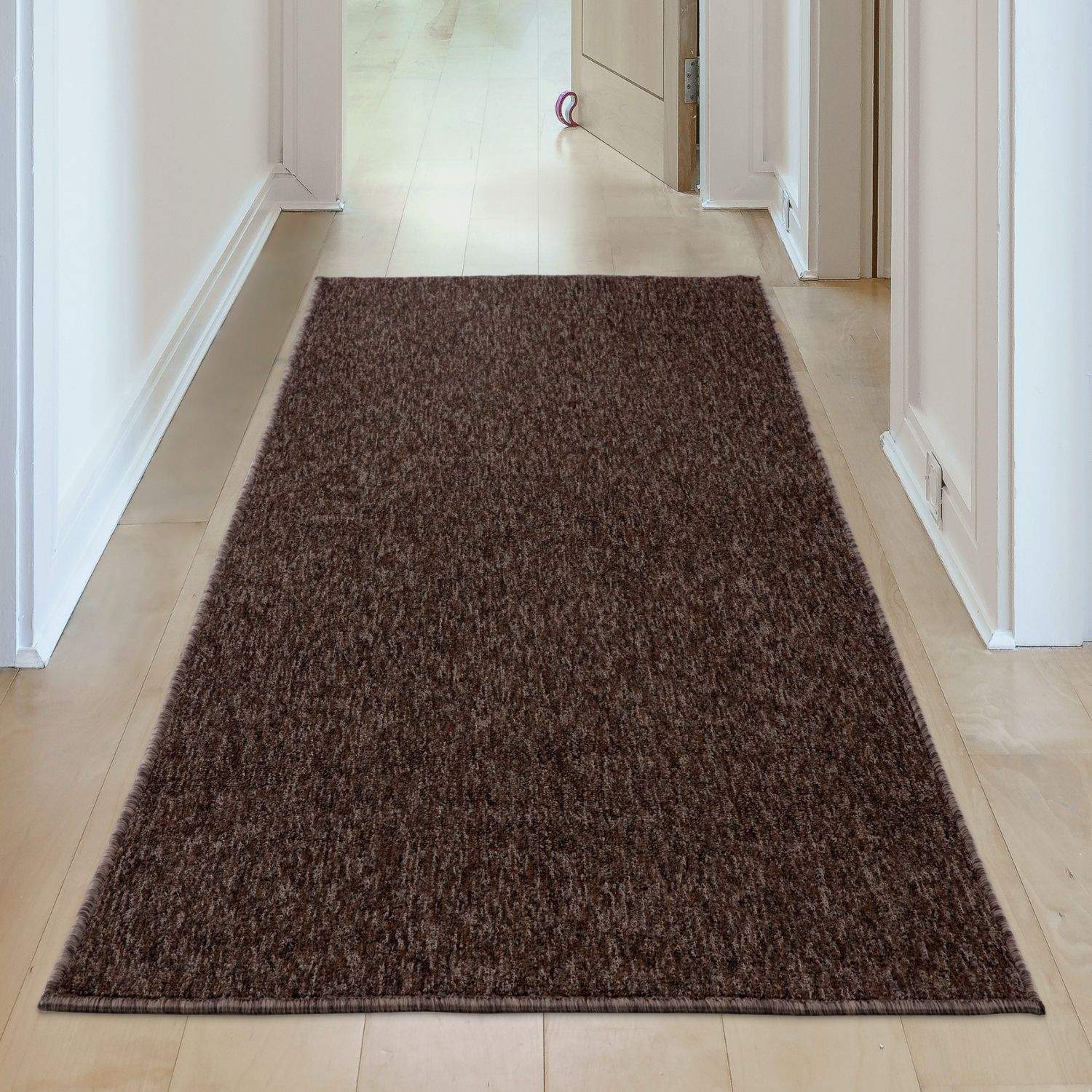 Flex Brown Low Pile Solid Rug - Bargainia.com - 5056584505061 - 3369