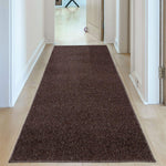 Flex Brown Low Pile Solid Rug - Bargainia.com - 