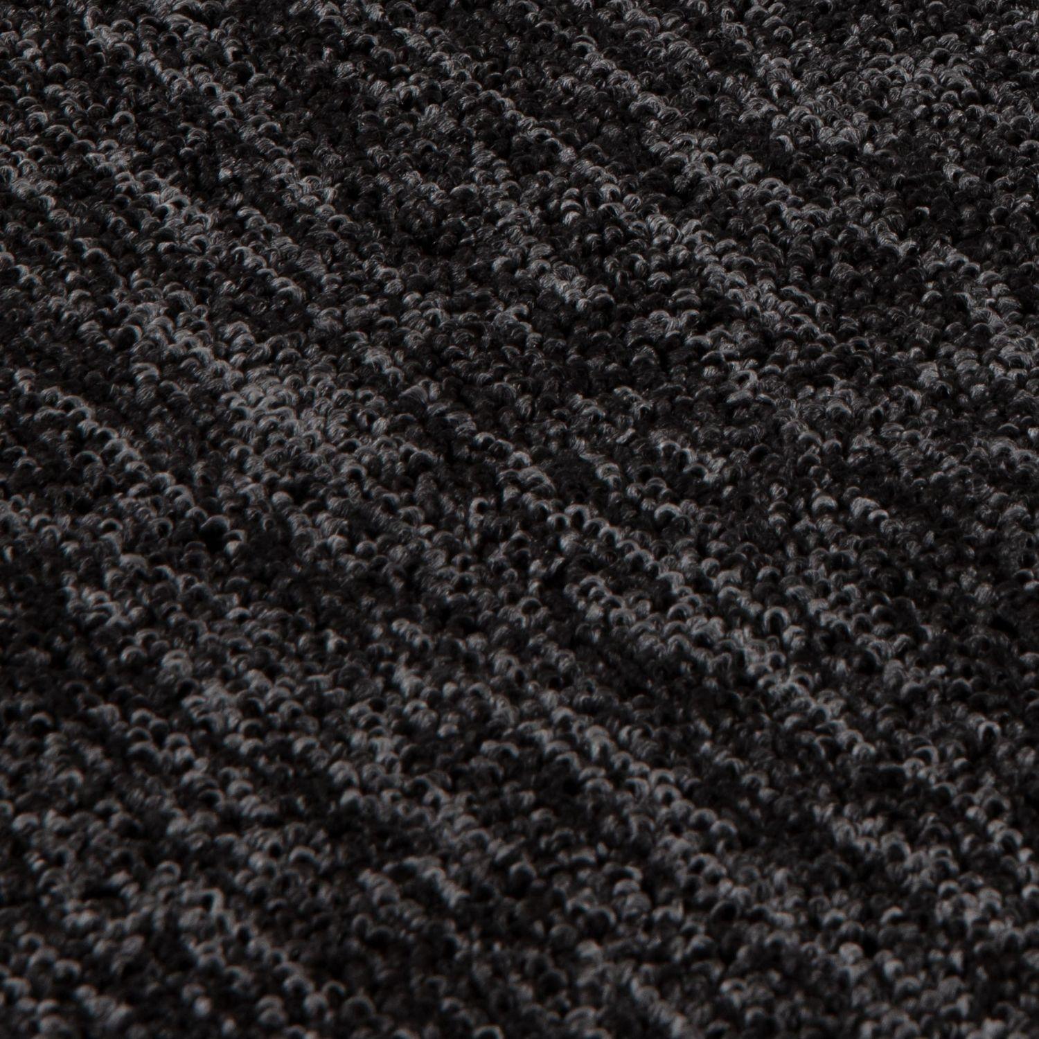 Flex Dark Grey Low Pile Solid Rug - Bargainia.com - 