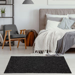 Flex Dark Grey Low Pile Solid Rug - Bargainia.com - 