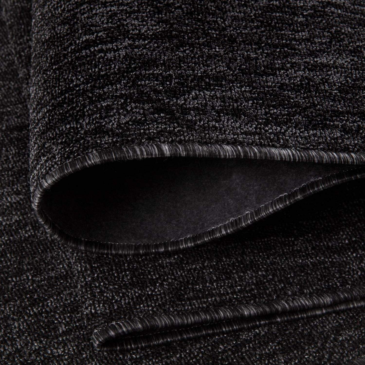 Flex Dark Grey Low Pile Solid Rug - Bargainia.com - 