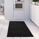 Flex Dark Grey Low Pile Solid Rug - Bargainia.com - 