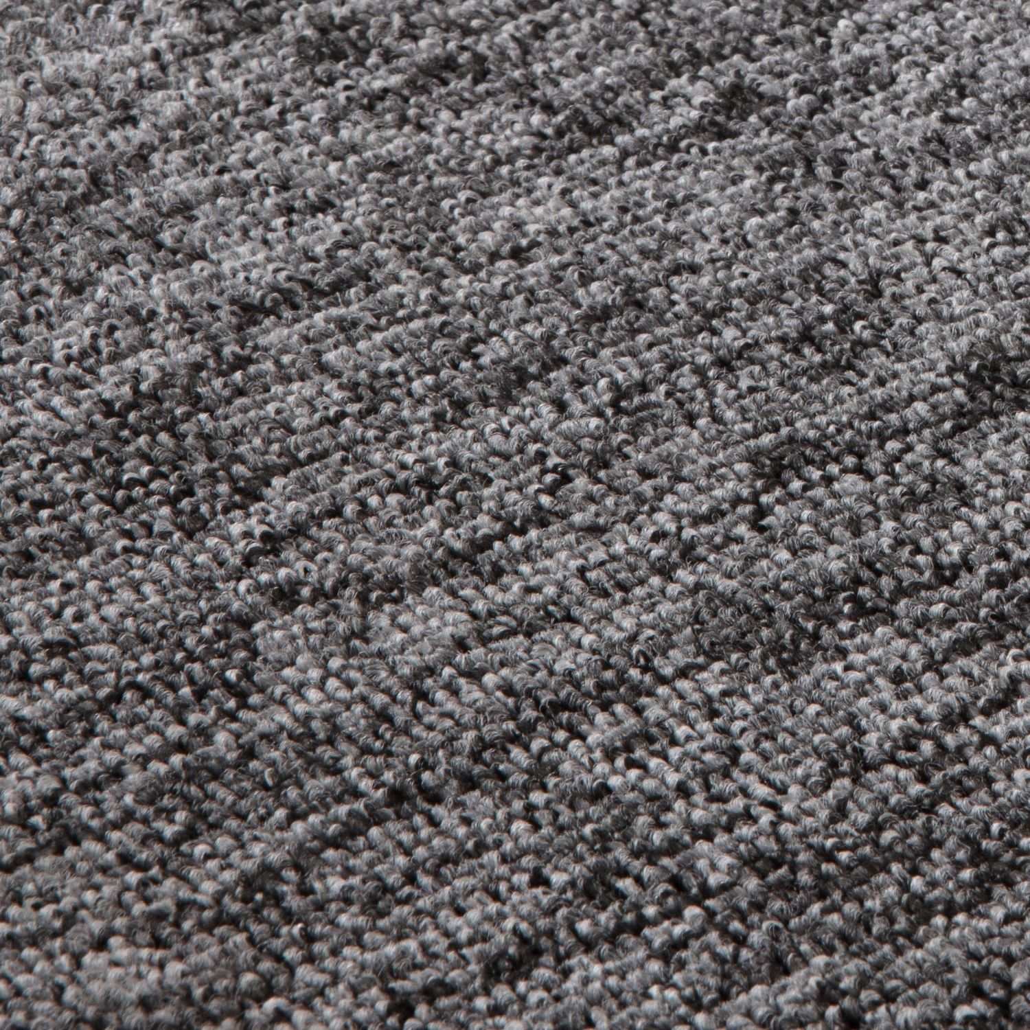 Flex Grey Low Pile Solid Rug - Bargainia.com - 