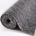 Flex Grey Low Pile Solid Rug - Bargainia.com - 
