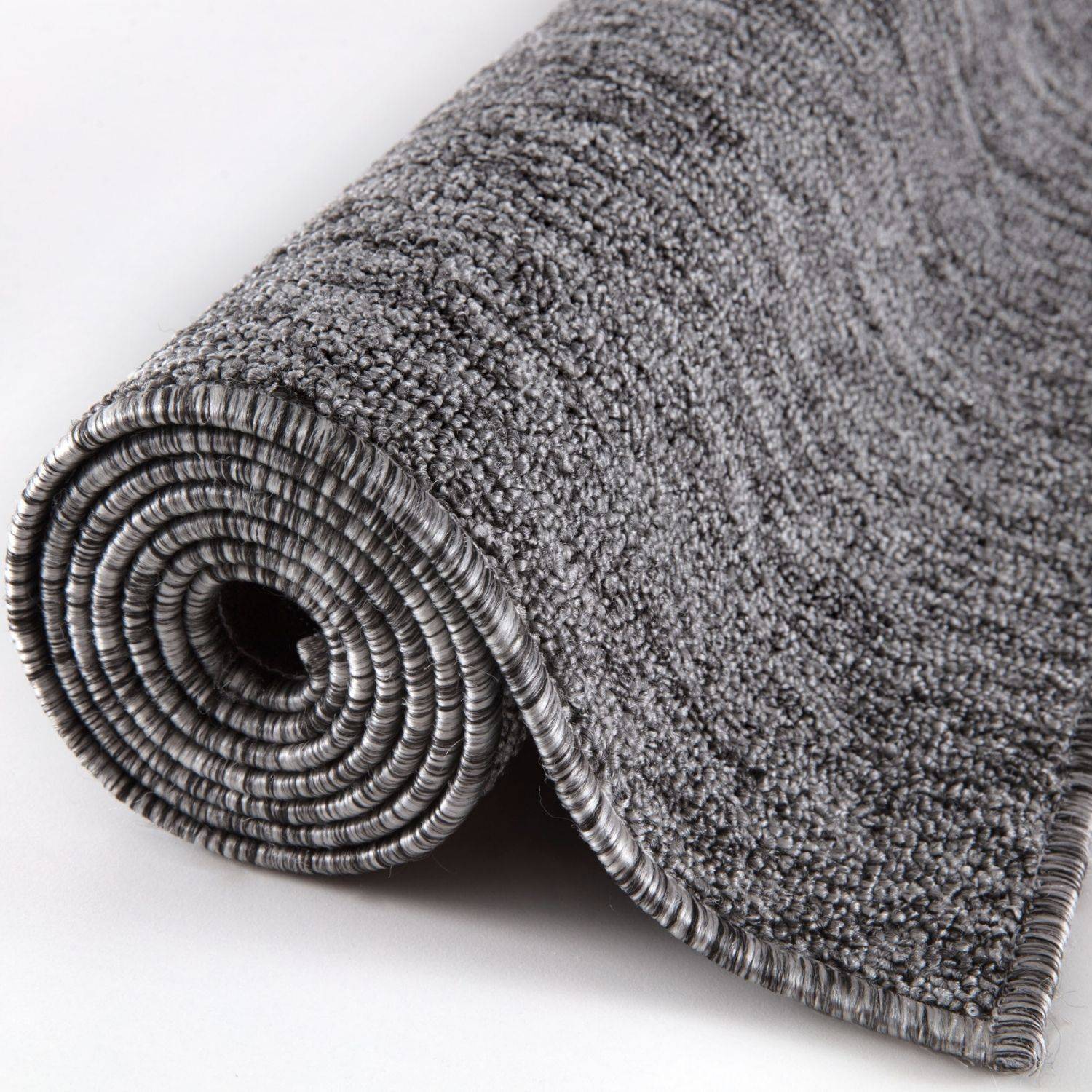 Flex Grey Low Pile Solid Rug - Bargainia.com - 5056584504989 - 3347