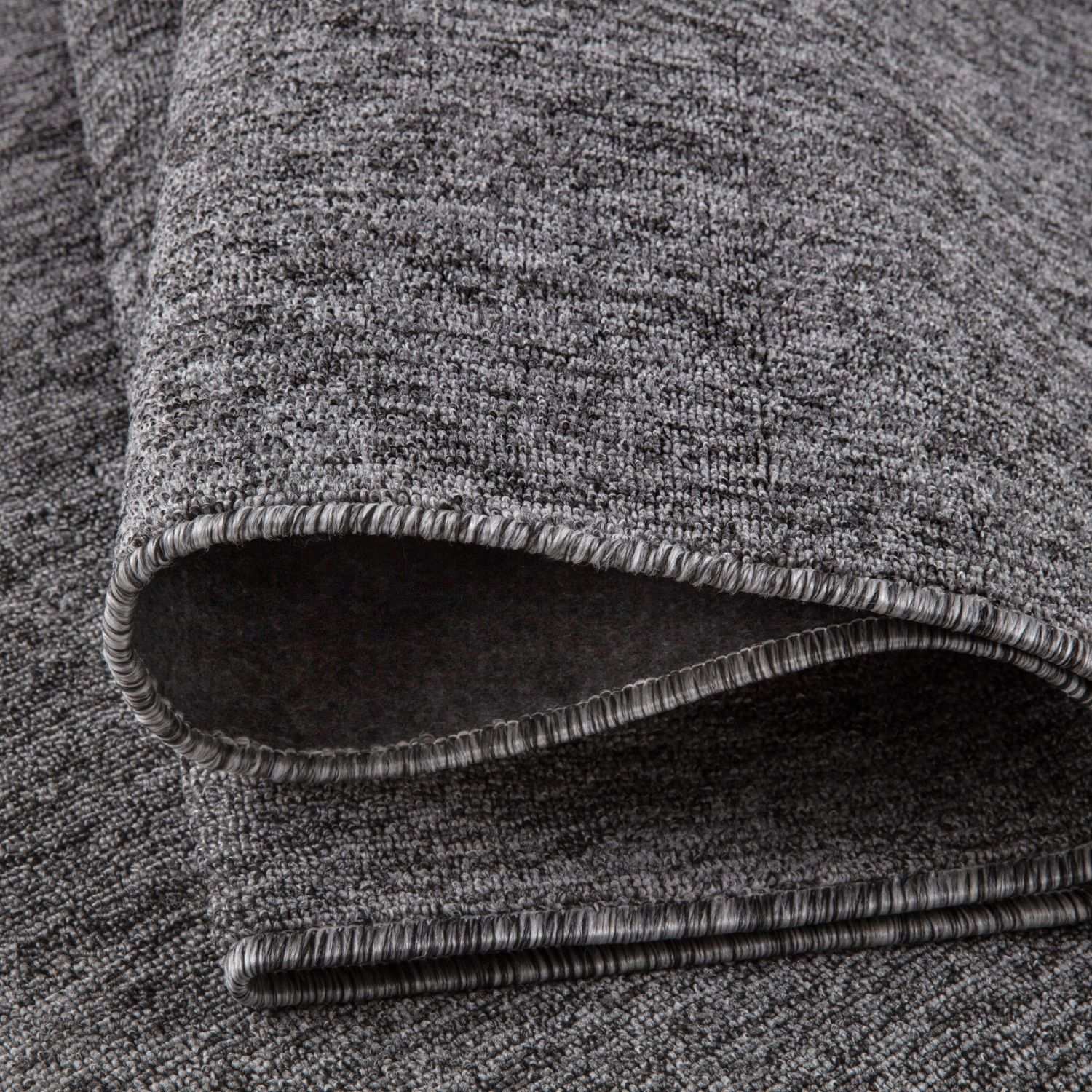 Flex Grey Low Pile Solid Rug - Bargainia.com - 