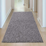 Flex Grey Low Pile Solid Rug - Bargainia.com - 