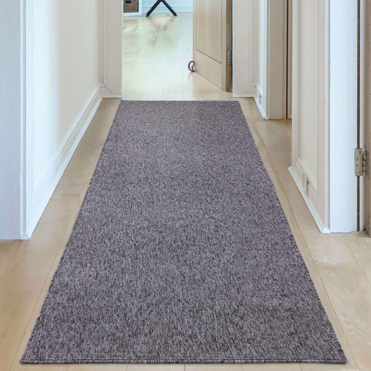 Flex Grey Low Pile Solid Rug - Bargainia.com - 