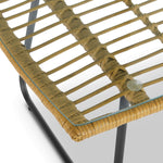 Florence Wicker PE Rattan Garden Outdoor Sofa, Table & Chairs 4 Piece Set - Bargainia.com - 